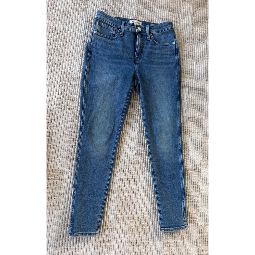 Madewell 10 High-Rise Skinny Jeans Medium Wash Blue Denim 26P NM707